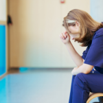 Burnt out healthcare worker