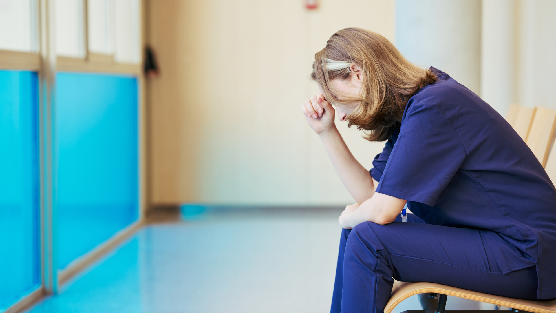 Burnt out healthcare worker