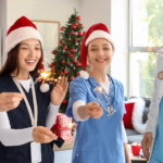 Healthcare workers working over the holidays